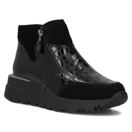 Botki skórzane Filippo DBT6348/24 czarny lakier