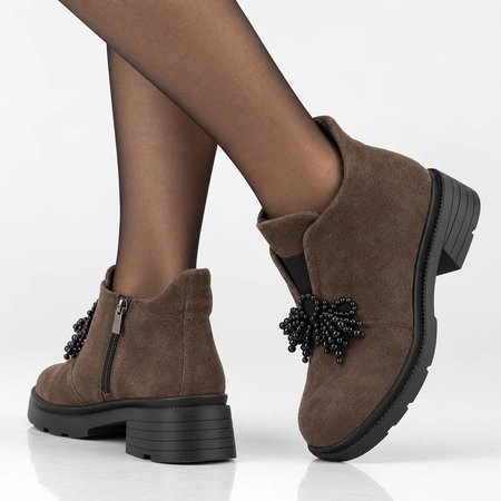 Botki Filippo DBT6370/26 brązowy