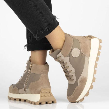 Botki trzewiki Filippo DBT7158/25 beżowe