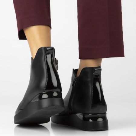 Botki skórzane Filippo DBT7394/25 czarny - Filippo zdjęcie 3