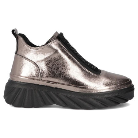 Botki skórzane Filippo DBT7426/25 gun metal - Filippo zdjęcie 2