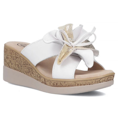 Białe klapki damskie Filippo DK7039/25