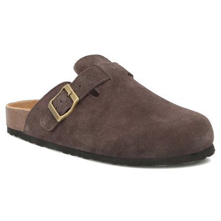 Skórzane zabudowane klapki Filippo DK7918/26 typu mule