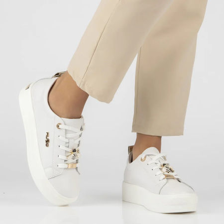 Półbuty z ważką sneakersy Filippo DP3533 biały