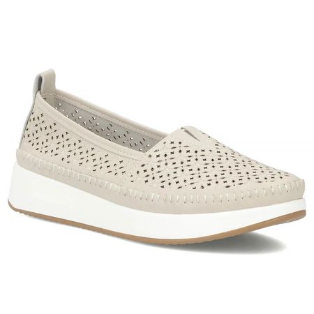 Skórzane półbuty na platformie Filippo DP4555/26