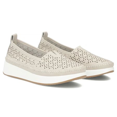 Skórzane półbuty na platformie Filippo DP4555/26