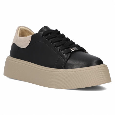 Czarne półbuty sneakersy Filippo DP6119/25 - Filippo zdjęcie 4