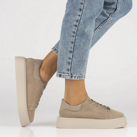 Półbuty sneakersy Filippo DP6119/25 taupe