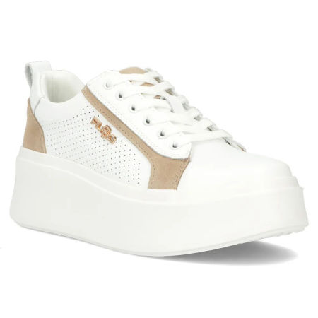 Skórzane półbuty sneakersy na platformie Filippo DP6170