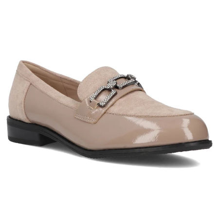 Beżowe półbuty mokasyny Filippo DP6245