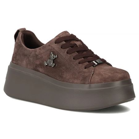 Półbuty z misiem Filippo DP6246/26 ciemny brąz