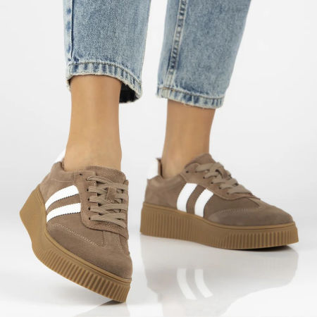 Półbuty sportowe sneakersy Filippo DP6776/25 beżowy - Filippo zdjęcie 1