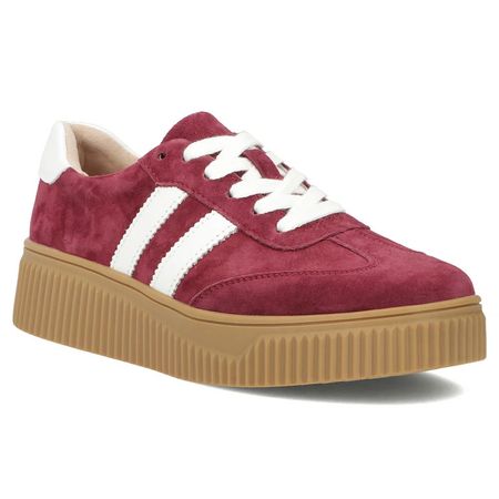 Półbuty sportowe sneakersy Filippo DP6776/26 bordowe