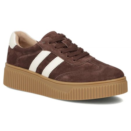 Półbuty sportowe sneakersy Filippo DP6776/26 ciemny brąz