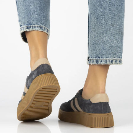 Półbuty sportowe sneakersy Filippo DP6776/25 szary - Filippo zdjęcie 3