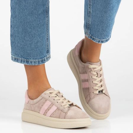 Półbuty sportowe sneakersy Filippo DP7499/26 beżowy