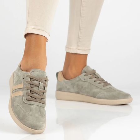 Półbuty tenisówki Filippo DP7508/26 khaki