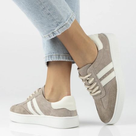 Półbuty sportowe sneakersy Filippo DP7512/26 beżowy