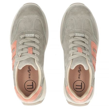 Półbuty sneakersy na platformie Filippo DP7516/26 khaki