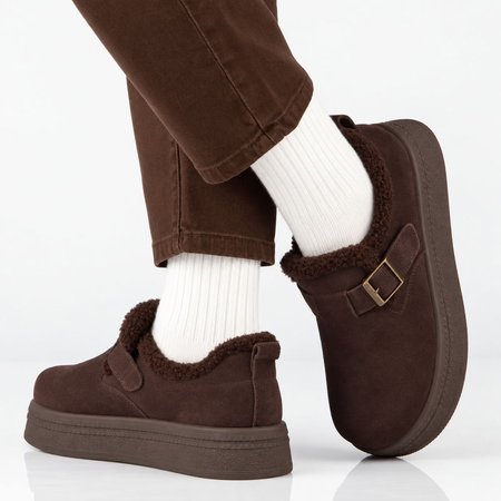 Półbuty low boots Filippo DP7946/26 ciemny brąz