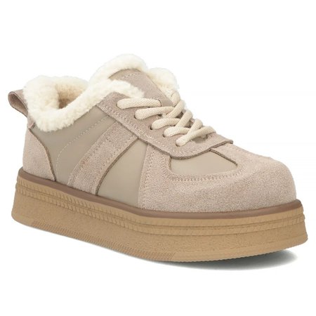 Skórzane sneakersy Filippo DP7948/26 beż