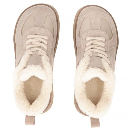 Skórzane sneakersy Filippo DP7948/26 beż
