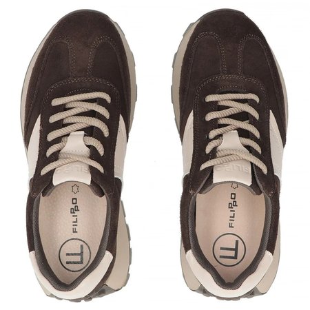 Półbuty sportowe sneakersy Filippo DP7976/26 brąz
