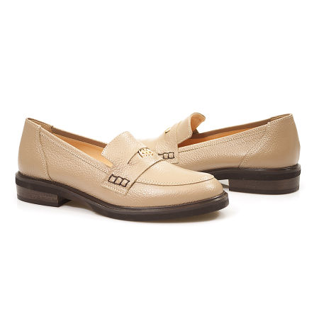 Beżowe półbuty mokasyny półbuy Gamis 7411
