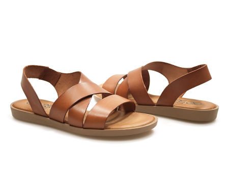 Brązowe skórzane sandały rzymki Hee 25366 - Hee Shoes zdjęcie 2