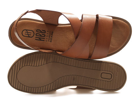 Brązowe skórzane sandały rzymki Hee 25366 - Hee Shoes zdjęcie 4