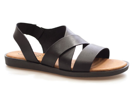 Czarne skórzane sandały gladiatorki Hee 25366 - Hee Shoes zdjęcie 1