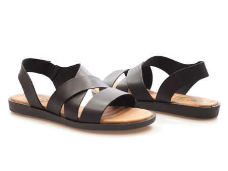 Czarne skórzane sandały gladiatorki Hee 25366 - Hee Shoes zdjęcie 2