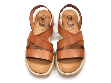 Sandały na platformie Hee 25380 brąz - Hee Shoes zdjęcie 4