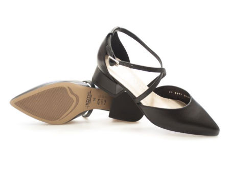 Czarne czółenka półbuty Kotyl 9917