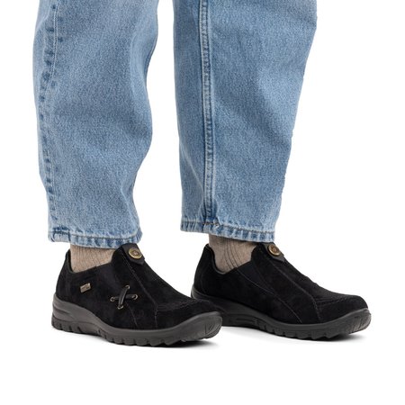 Półbuty z membraną Rieker L7171-00 Tex czarne