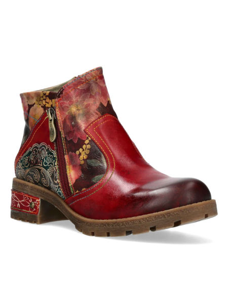 Botki boho Laura Vita Cocrailo 74 rouge - Laura Vita zdjęcie 1