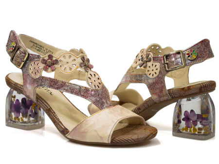 Eleganckie sandały Laura Vita Framboiseo 15 beż