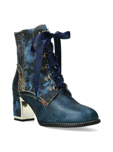 Trzewiki botki Laura Vita Kacio 05 bleu - Laura Vita zdjęcie 1
