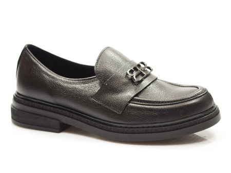 Półbuty mokasyny Lemar 20174 czarny