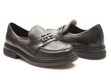 Półbuty mokasyny Lemar 20174 czarny