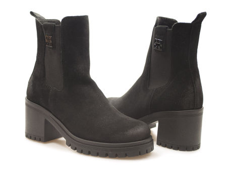 Botki welurowe Lemar 60494 czarny - Lemar zdjęcie 3