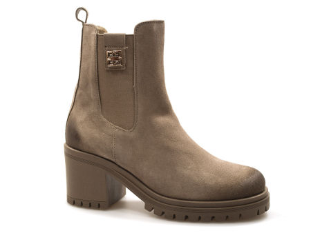 Botki welurowe Lemar 60494 fango - Lemar zdjęcie 1