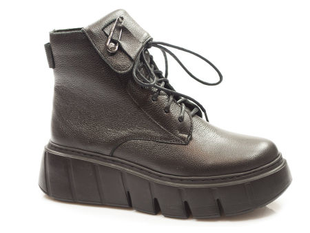 Trzewiki botki z agrafką Lemar 60511 czarny