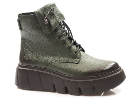 Trzewiki botki z agrafką Lemar 60511 oliwka
