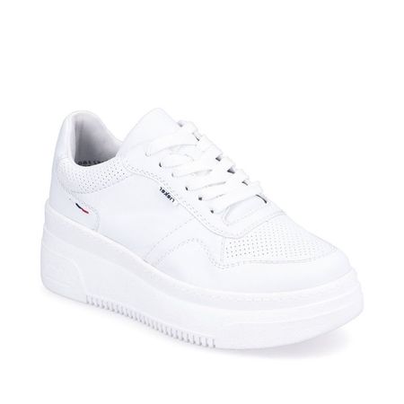 Białe półbuty damskie sneakersy Rieker M7811-80