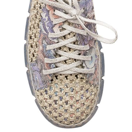 Fioletowe półbuty ażurowe sneakersy Maciejka 05850-06