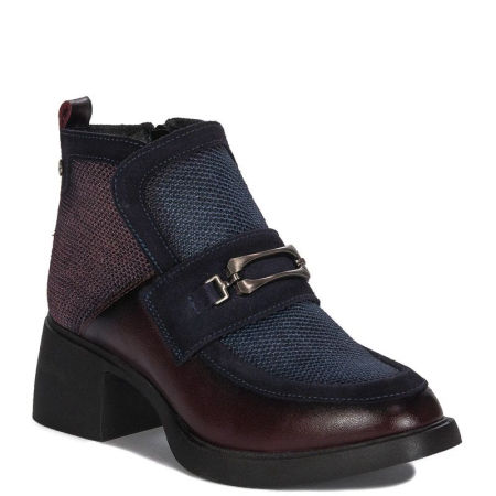 Botki skórzane Maciejka A6747-23 bordo - Maciejka zdjęcie 1