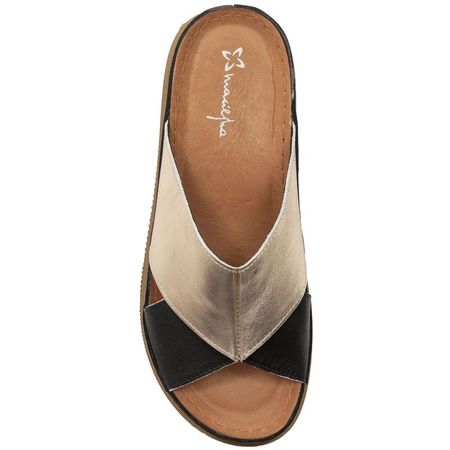 Klapki na niskiej platformie Maciejka L4986-25