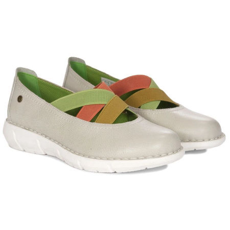 Półbuty baleriny Maciejka P6814-13 jasny popiel