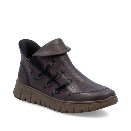 Botki z membraną Tex Rieker N1353-35 bordo - Rieker zdjęcie 2